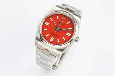 EWS Factory Rolex Oyster Perpetual 3230 Movement 41mm Red Face 904L Steel Watch